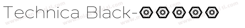 Technica Black字体转换